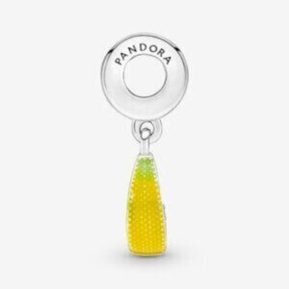 Authentic Pandora Lemon Slice Sparkling Fruit Dangle Charm - Picture 2 of 5